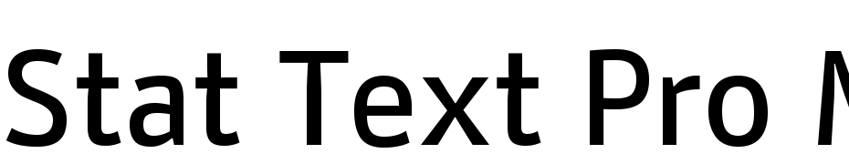Stat Text Pro Medium Yazı tipi ücretsiz indir
